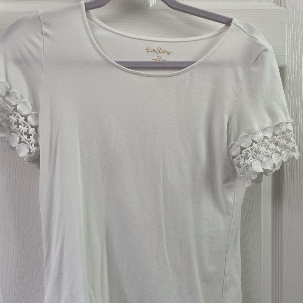 Lilly Pulitzer white knit top